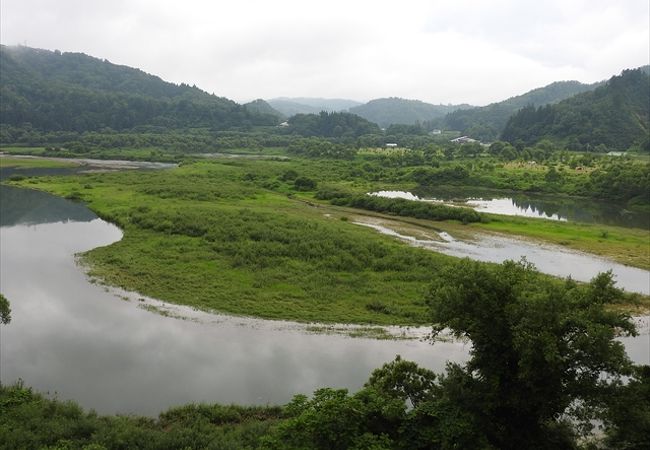 白川ダムによって造られた人造湖で，埋没林も見ることができます