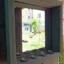 玄関横の飾り棚