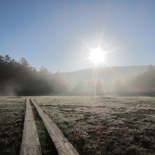 朝日できらきら