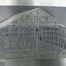 江戸幕府蔵屋敷の礎石をもとに、復元された蔵屋敷の模型です。