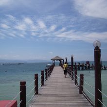 マヌカン島の桟橋