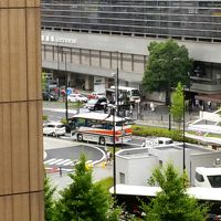 部屋からの京都駅。