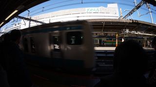 駅構内からも良く見える駅ビル