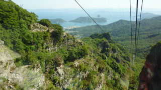渓谷の谷間の絶景