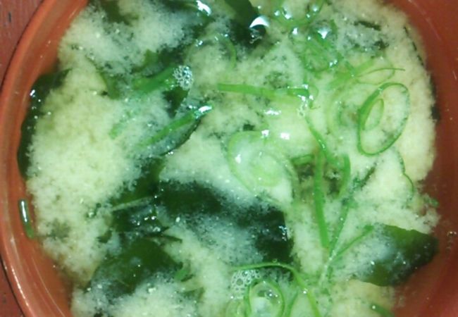 味噌汁～わかめとねぎについては自分で好みの量を調整出来ます～