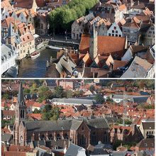 展望台の金網の隙間からパチリ！