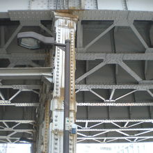 平永橋架道橋の高さは、かなり高いです。陽の光が入ってきます。