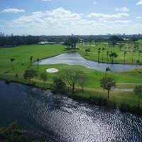 ホテルの裏はゴルフ場
