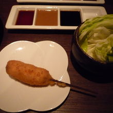 串は季節のものをおまかせで