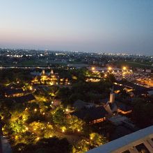 富士山の展望台からの夕焼けです。