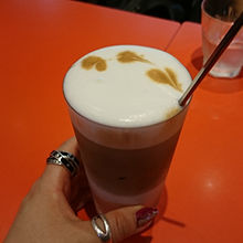 アイスカプチーノ///見た目もかわいかったです。