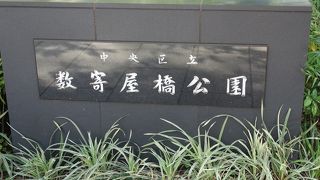 貴重な緑のエリア