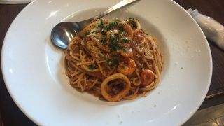 シーフードスパゲッティマリナラソース！