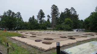 開放的な城跡でーす