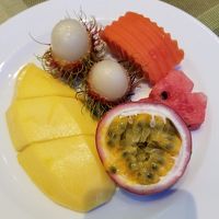 朝食にはフルーツをたくさん頂きました！