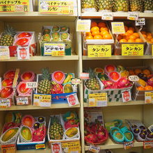 南国のフルーツがたくさん。