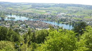 シュタイン・アム・ラインの綺麗な街並みが見渡せます
