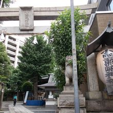 神社の入り口です。