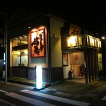 夜の灯火の一杯