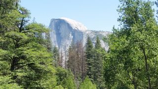 丸いドームを縦半分