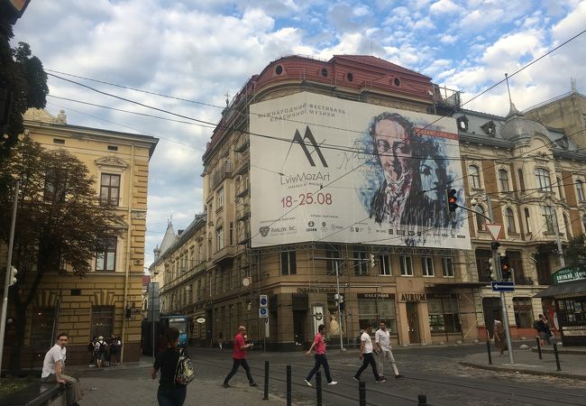 大通りとリノック広場を結ぶ小道