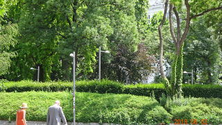 カールス教会がある広場