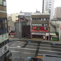 客室からみる繁華街
