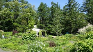 季節の花が楽しめる庭園