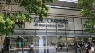 横に長く乗り場が分かりづらい