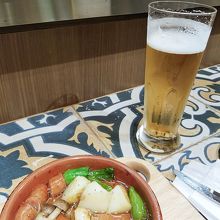 チョリソーのアヒージョ