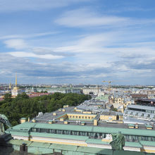 展望台からサンクトペテルブルグの街並みを一望できます