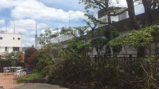 都会の天空に緑があります。