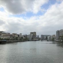 那の津大橋から見た中州方面