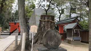 生田神社の本殿の裏側