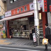 商店街入口の和菓子屋さん