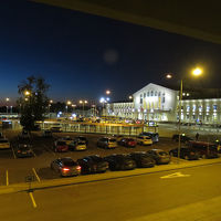 部屋からはヴィリニュス空港が見えました