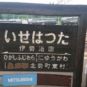 北勢線阿下喜駅に近い