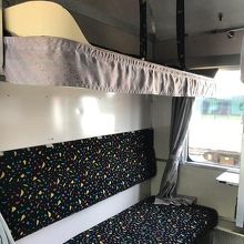 寝台車の中にも入れちゃう