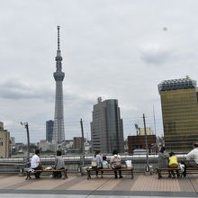 浅草松屋屋上からも