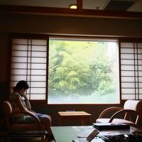 窓から見える竹林が素敵