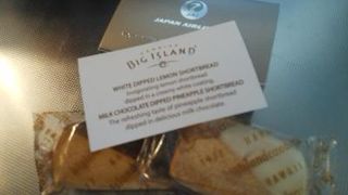 機内食の中に入っていました。