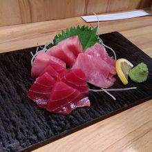 マグロ三種盛り！