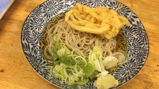 冷し天ぷら小1ケそば！