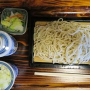 細めでコシがある蕎麦