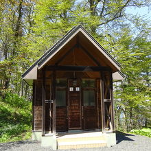 駐車場にはトイレあり