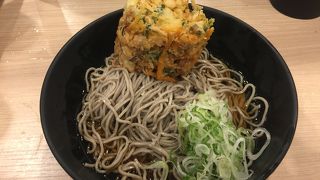 冷しかき揚げ蕎麦！