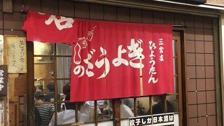 味噌だれの餃子