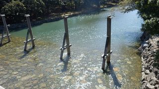 伊勢神宮を流れる美しい川