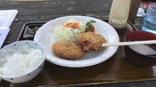 懐かしい料理自然の中で