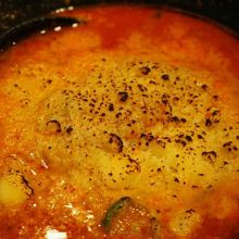 残ったスープでチーズリゾットも楽しめる